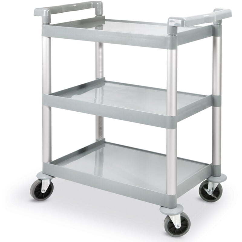 foto del prodotto carrello di servizio in plastica a 3 ripiani fino a 150 kg hendi 810200