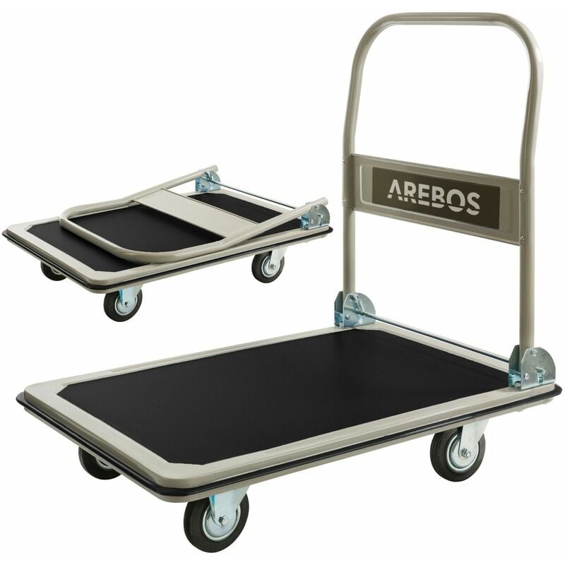 foto del prodotto carrello di trasporto piattaforma carrello portapacchi carrello con ruote arebos