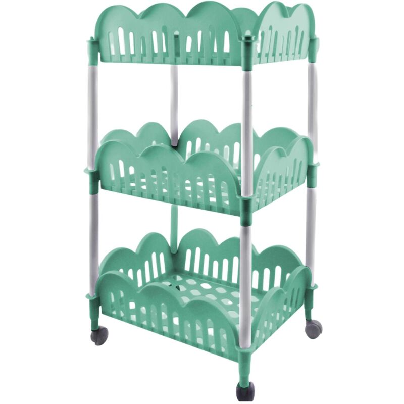 foto del prodotto carrello dolly da cucina di colore grigio rettangolare