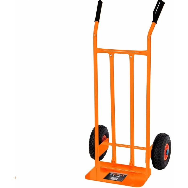 foto del prodotto carrello due ruote in acciaio portapacchi portasacchi 200 kg brixo basic