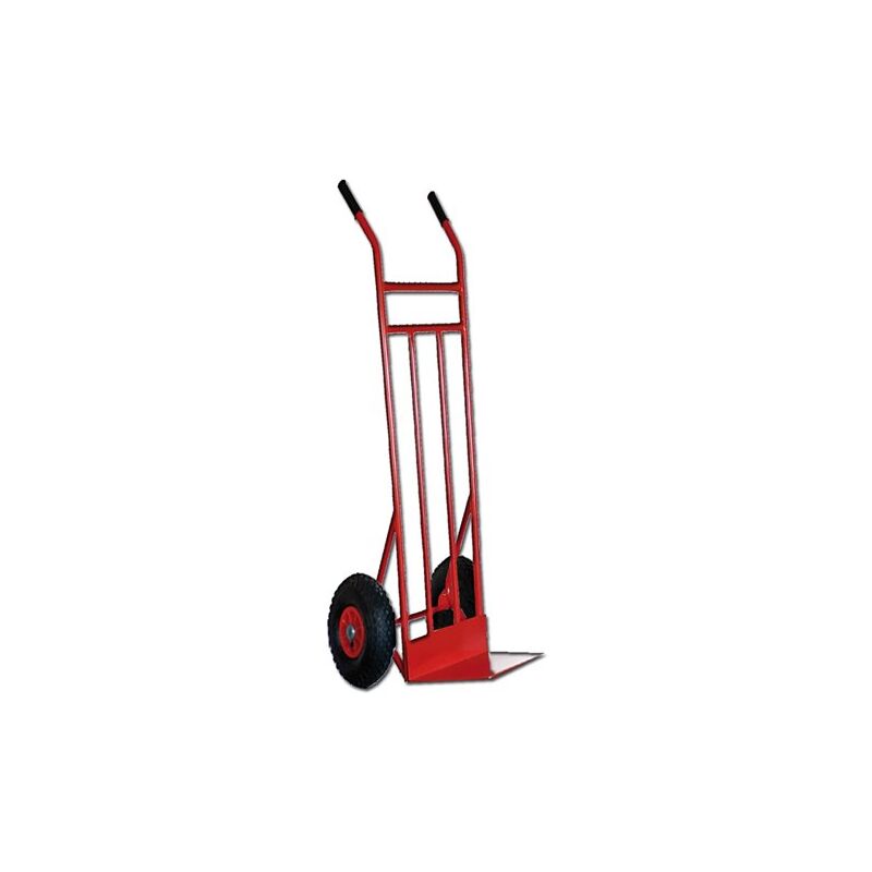 foto del prodotto carrello elevatore da magazzino lams rosso con ruote pneumatiche pala larga ht1890