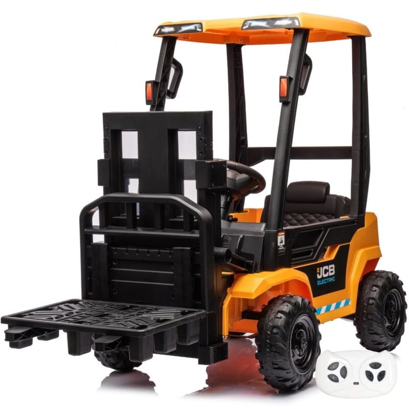foto del prodotto carrello elevatore jcb elettrica per bambini 12v - 2 a 6 anni -