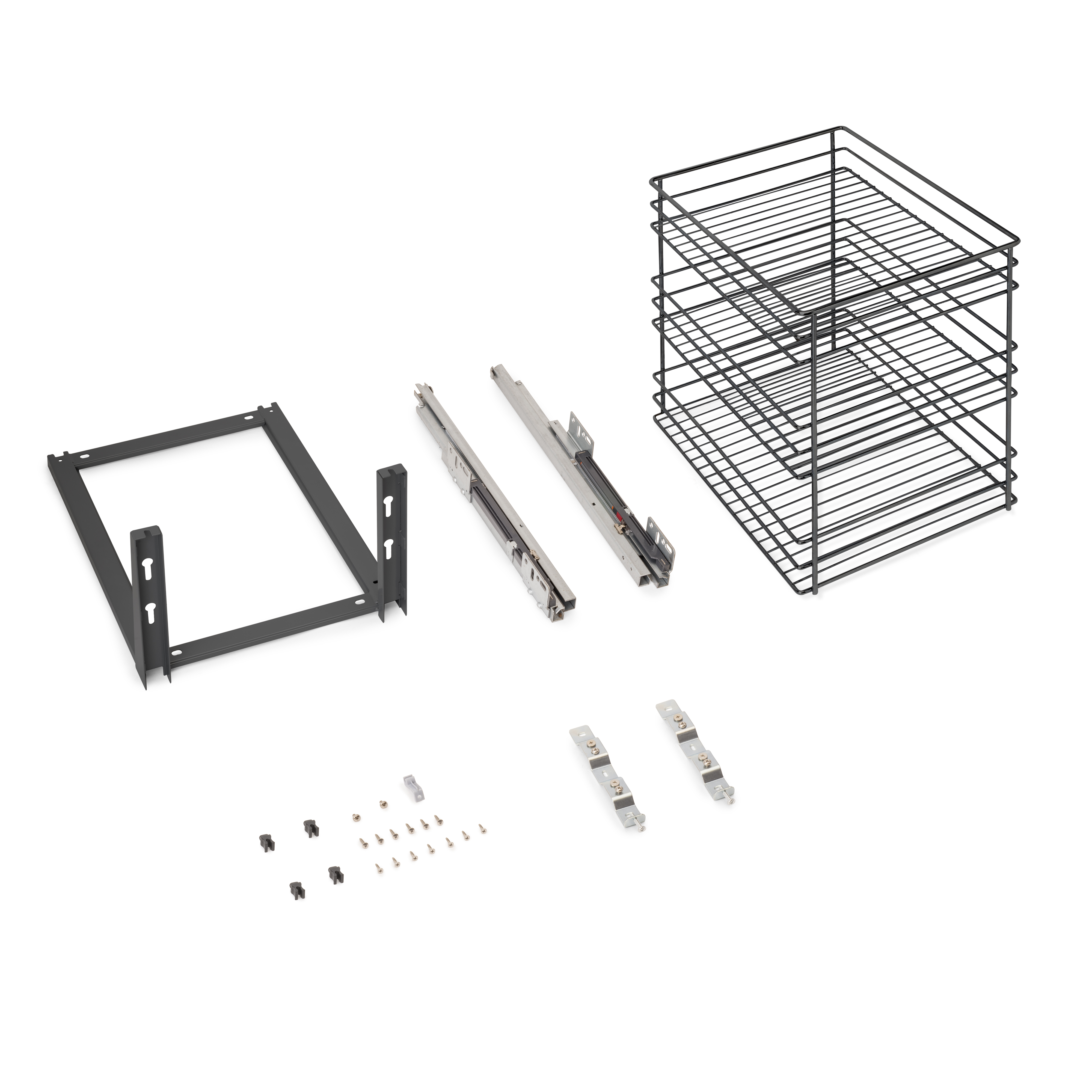 foto del prodotto carrello estraibile titane con fissaggio inferiore con chiusura soft