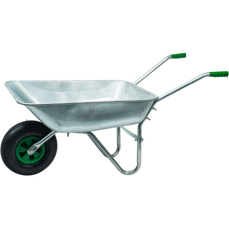 foto del prodotto carrello in acciaio zincato con ruota gonfiata werka pro