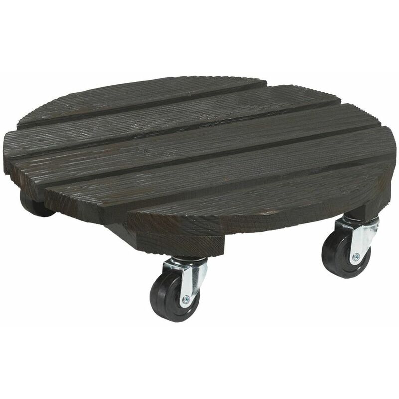 foto del prodotto carrello in legno flora roll color 30 cm antracite nortene
