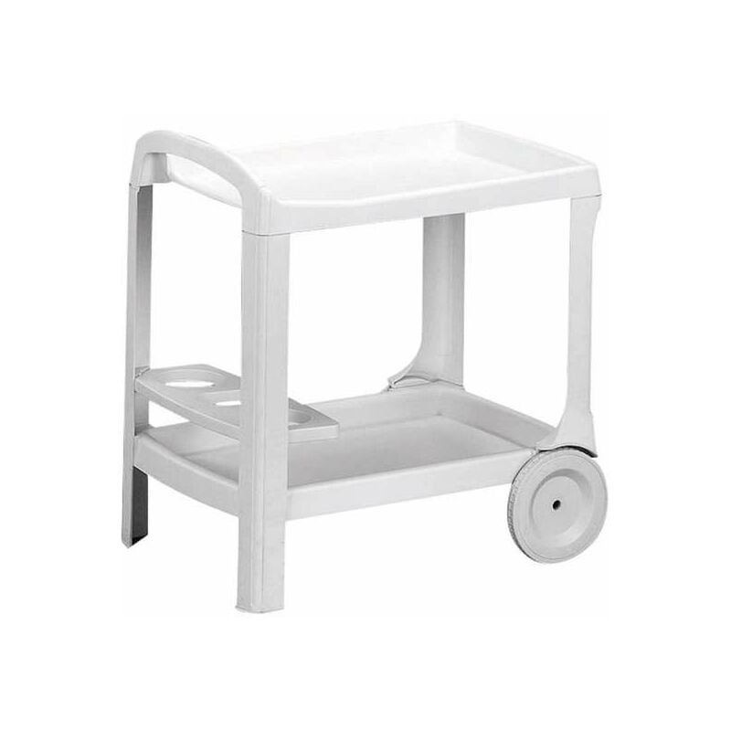 foto del prodotto carrello in resina per bibite astro bianco progarden