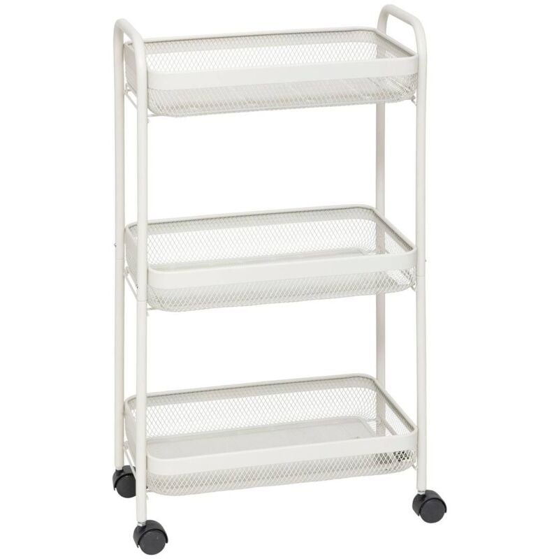 foto del prodotto carrello mayaj su rotelle, 3 livelli 46,5x26,5 cm 5five