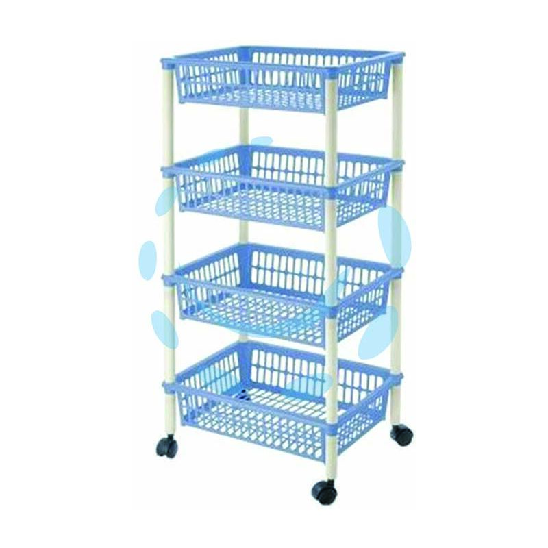 foto del prodotto carrello mito 4 piani con ruote cm.40x29x85h.