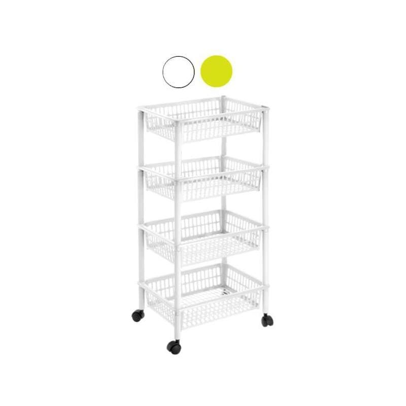 foto del prodotto carrello p.4 mito lime cm 40x29 h 91 tontarelli
