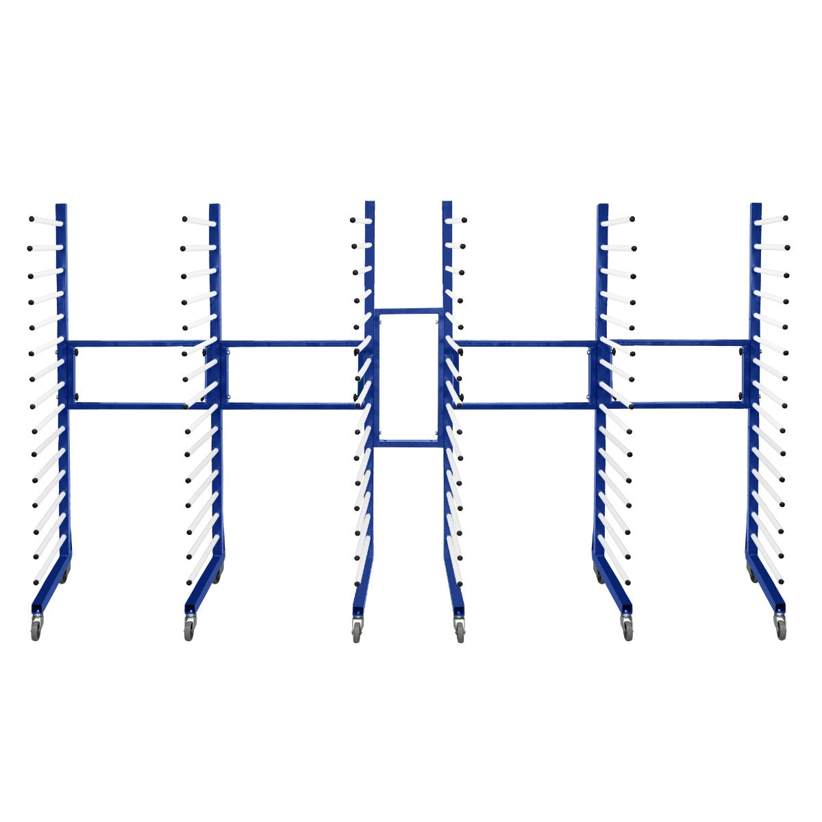 foto del prodotto carrello per asciugatura vernici a spruzzo combinato x 3 con 4 ruote resistenti 375 kg di capacit 