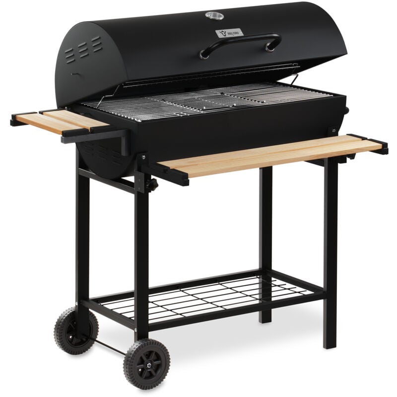 foto del prodotto carrello per barbecue a carbonella con coperchio 80 x 42 cm bbq toro