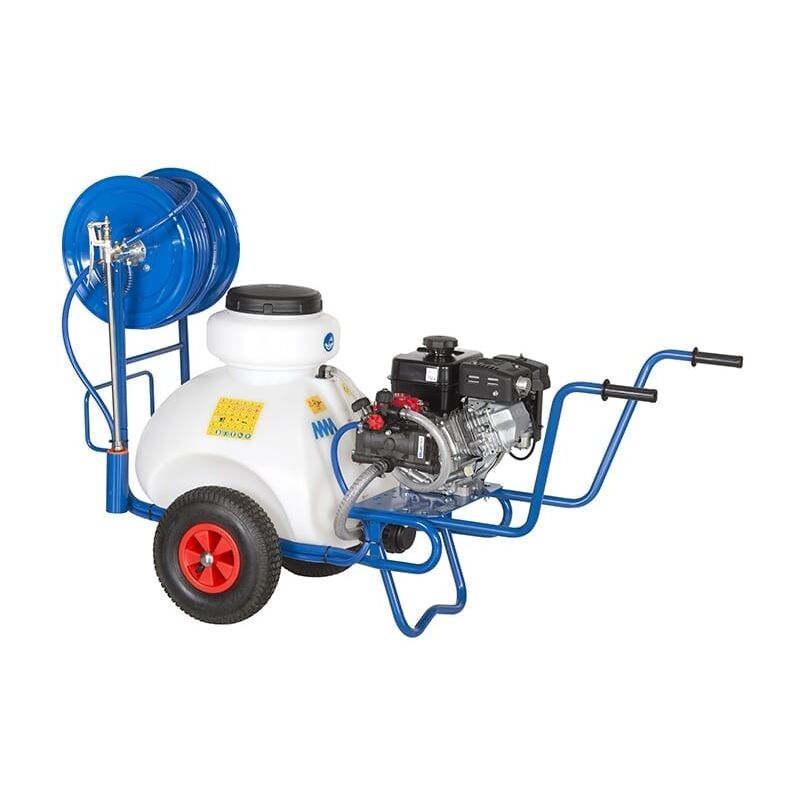 foto del prodotto carrello per irrorazione 70l con gruppo elettropompa mpu12v motore 12v batteria