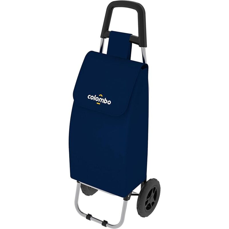 foto del prodotto carrello per la spesa rolly blu 36x7x90 cm portata 25kg tessuto impermeabile