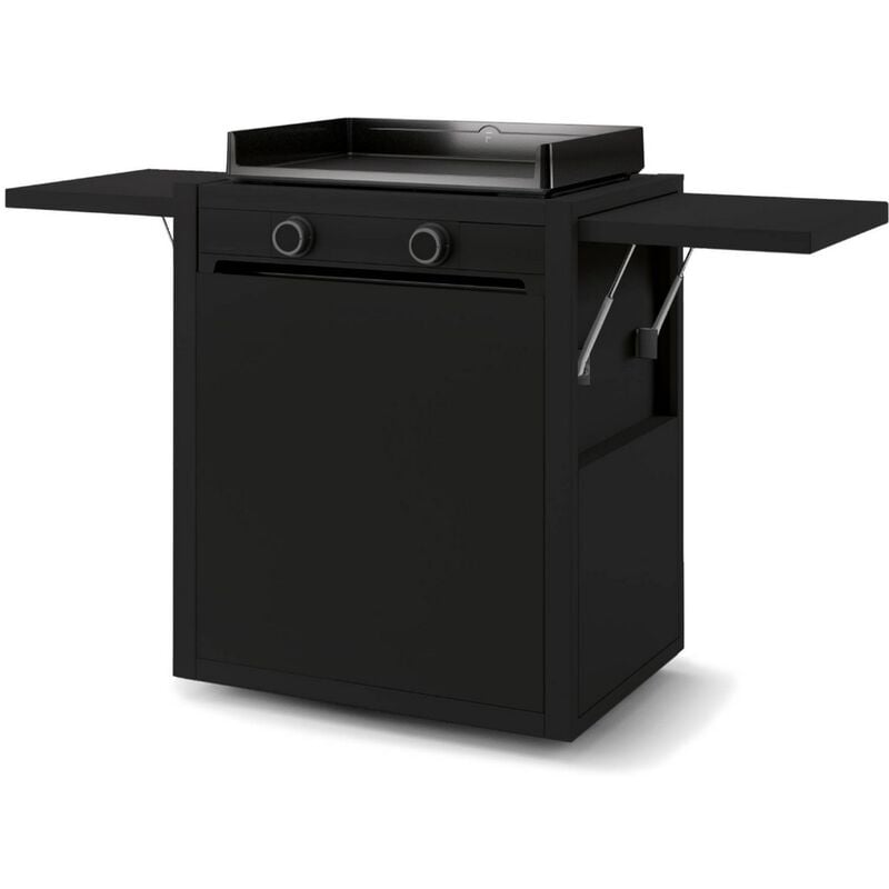 foto del prodotto carrello per plancha nero acciaio chmaf60n forge adour