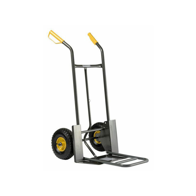 foto del prodotto carrello pieghevole e fisso per forche, carico 200 kg ruote gonfiate 924g