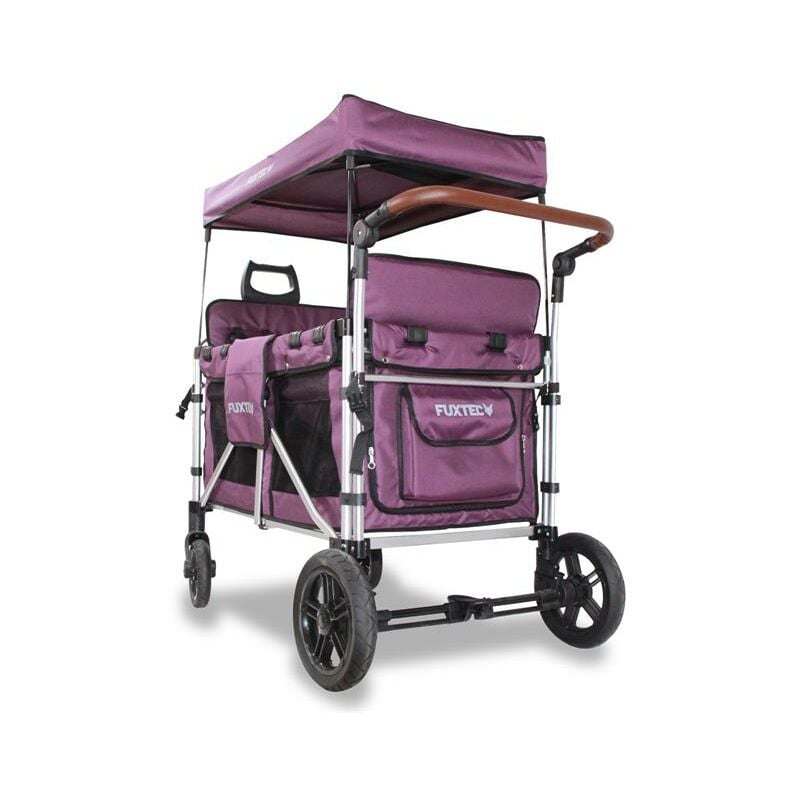 foto del prodotto carrello pieghevole fuxtec ctxl900 l originale 4 posti carretto a mano trasporto viola