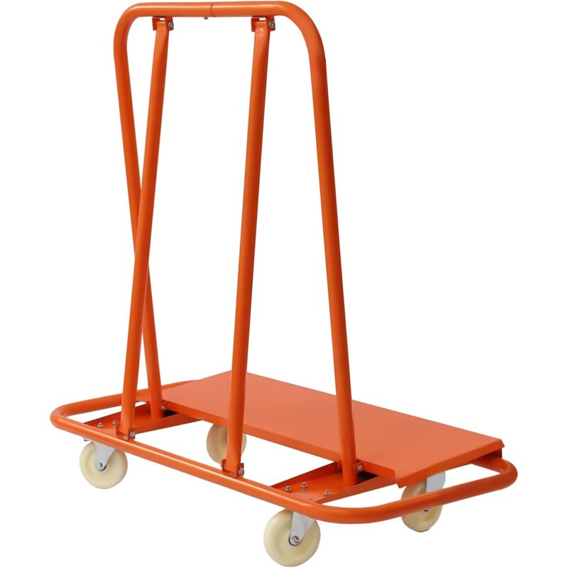 foto del prodotto carrello pieghevole per il trasporto a pannelli, 45 x 22 x 49 pollici, colore arancione, capacit di carico 2200 lb, per spostamento di tavoli