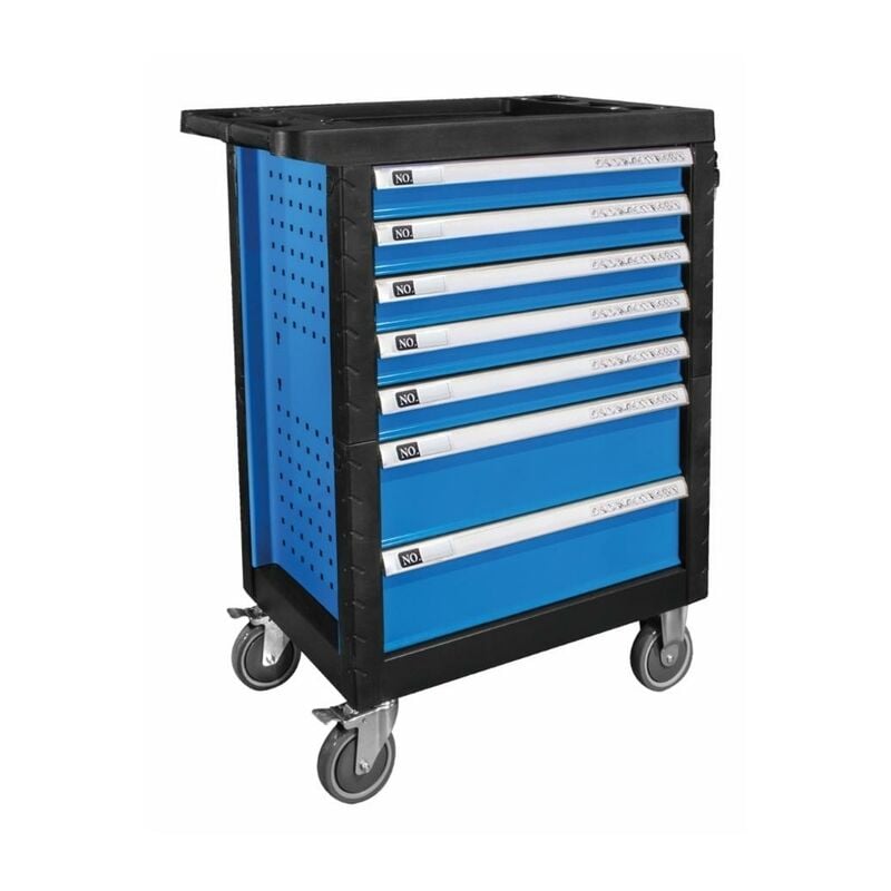 foto del prodotto carrello porta attrezzi ama 4 cassetti 253 pezzi assortiti blu