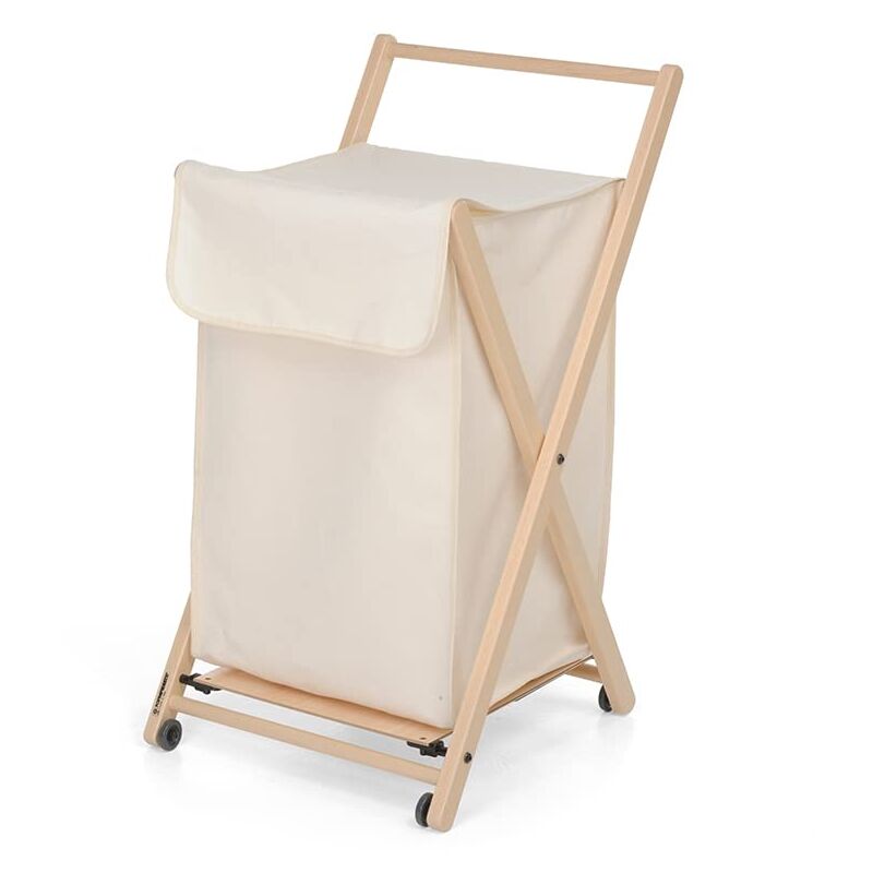 foto del prodotto carrello porta biancheria angel naturale foppapedretti