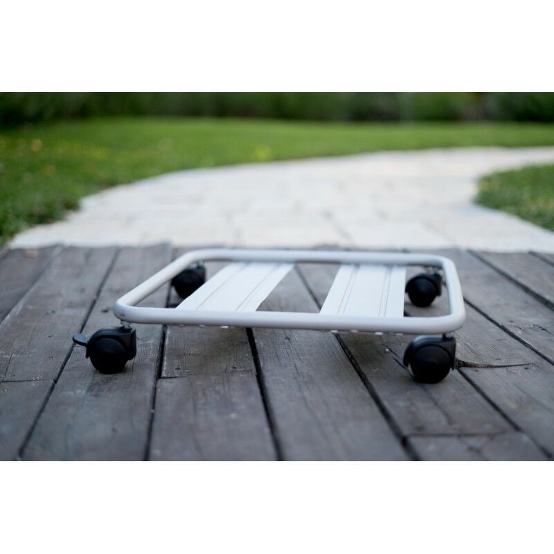 foto del prodotto carrello porta piante tradizionale quadrato cm 22x22 alluminio tecnokit