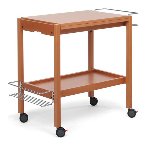 foto del prodotto carrello porta vivande foppapedretti 329106 newton noce