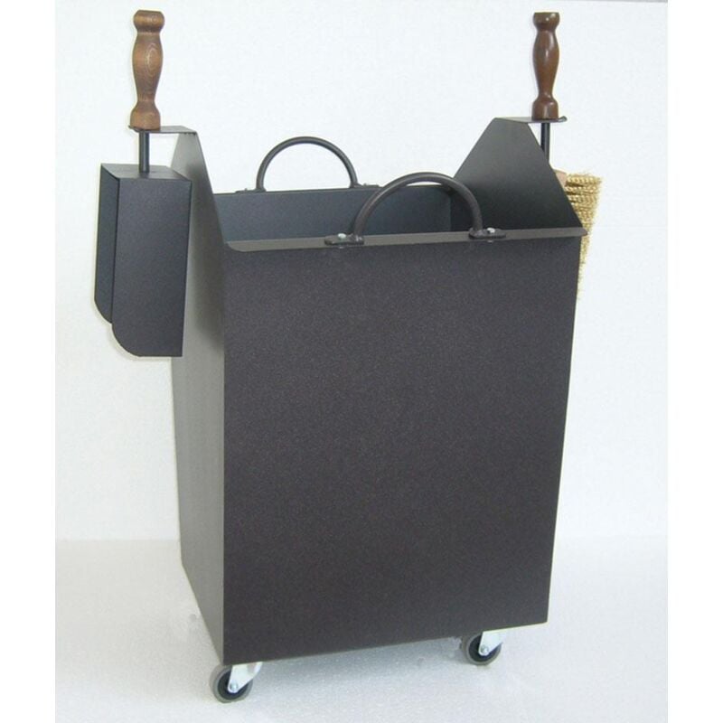 foto del prodotto carrello portalegna wood box ferro battuto cruccolini carrelli porta legna