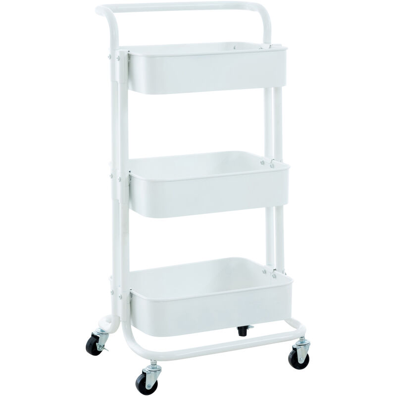 foto del prodotto carrello portaoggetti mailo bianco