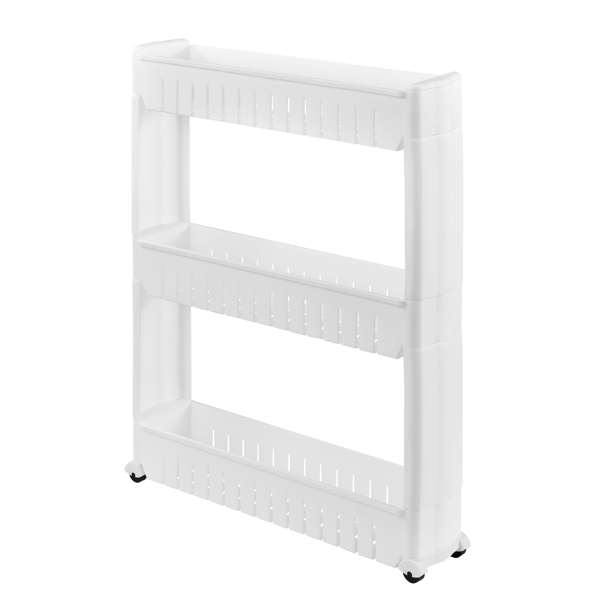 foto del prodotto carrello portaoggetti su ruote torre portaoggetti con carrello 72 cm bianco 03 0002851