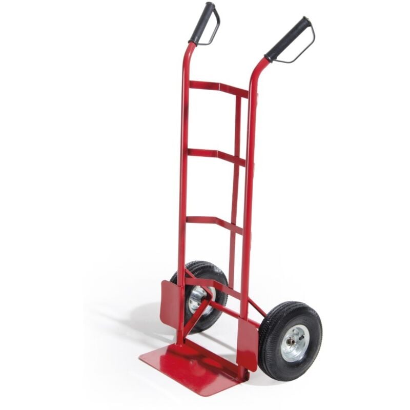 foto del prodotto carrello portasacchi in acciaio verniciato ruote pneumatiche 270 mm biacchi e.