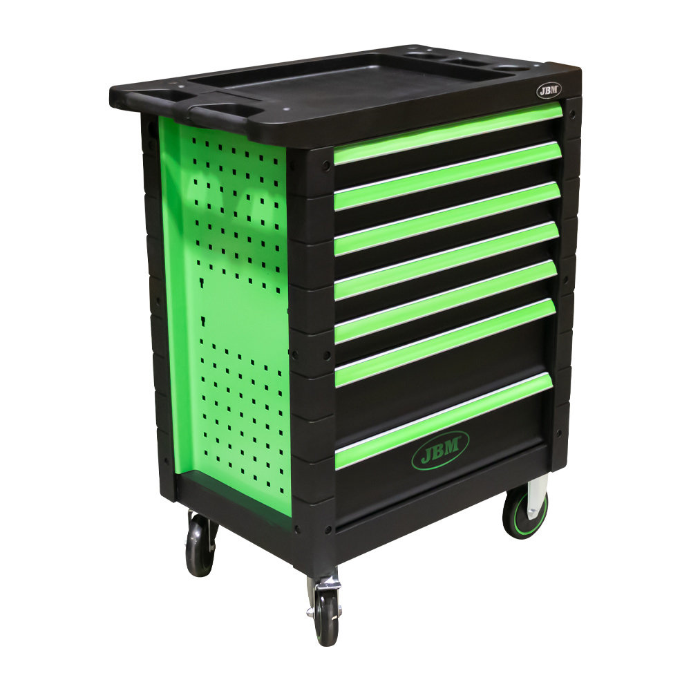 foto del prodotto carrello portautensili porta attrezzi officina 7 cassetti senza utensili jbm 54006