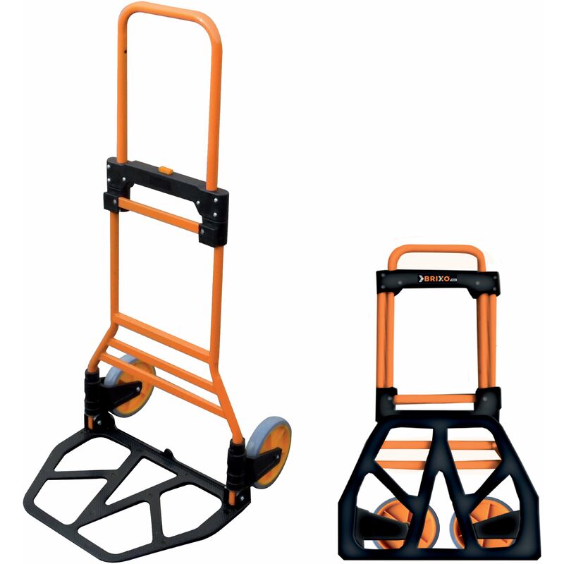 foto del prodotto carrello richiudibile in acciaio e alluminio portacasse 100 kg brixo flexy