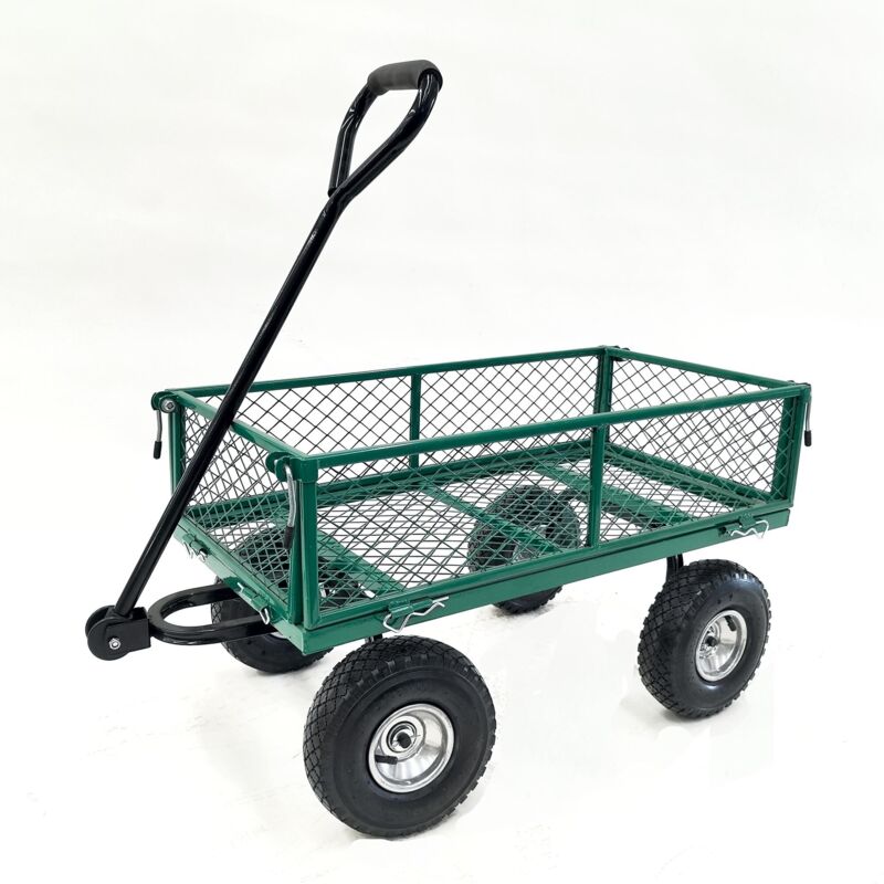 foto del prodotto carrello rimorchio grigliato da giardino werka pro 65l
