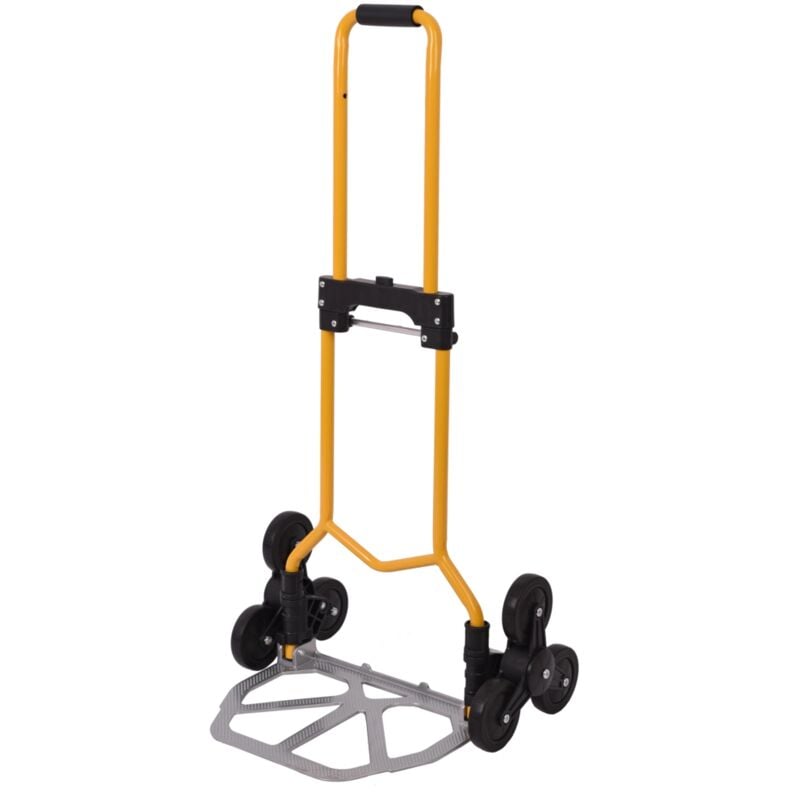 foto del prodotto carrello saliscale pieghevole essenza in acciaio portata 70 kg 50,5x42x100 cm