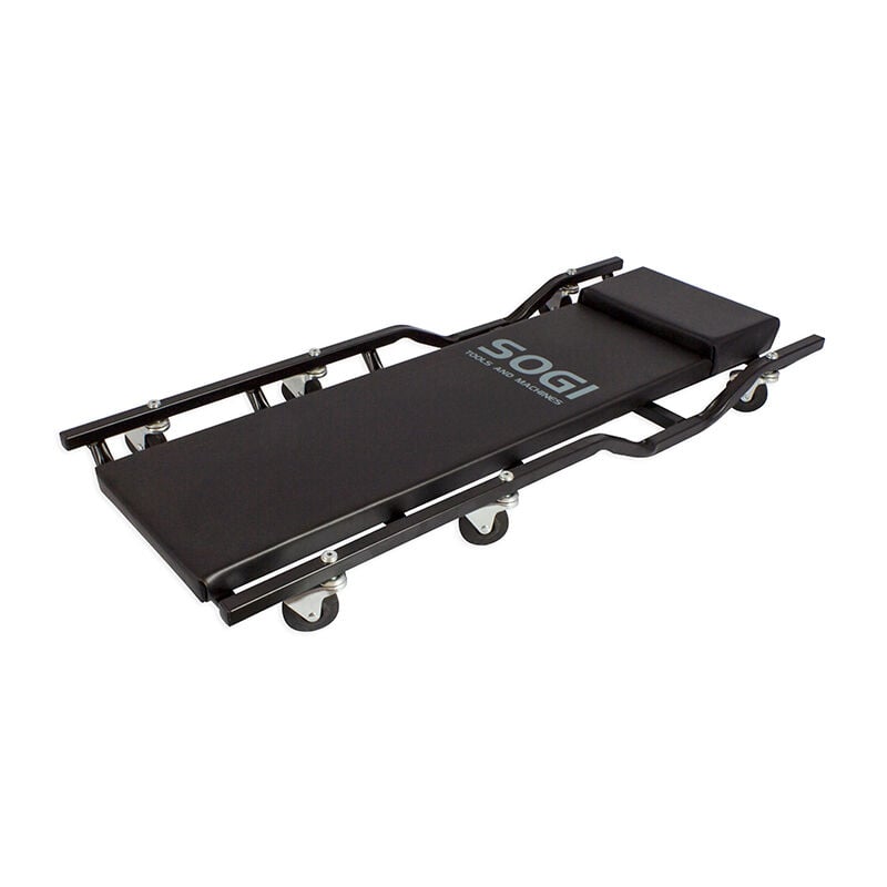 foto del prodotto carrello sotto auto 6 ruote professionale telaio in acciaio con poggiatesta sogi x4 04