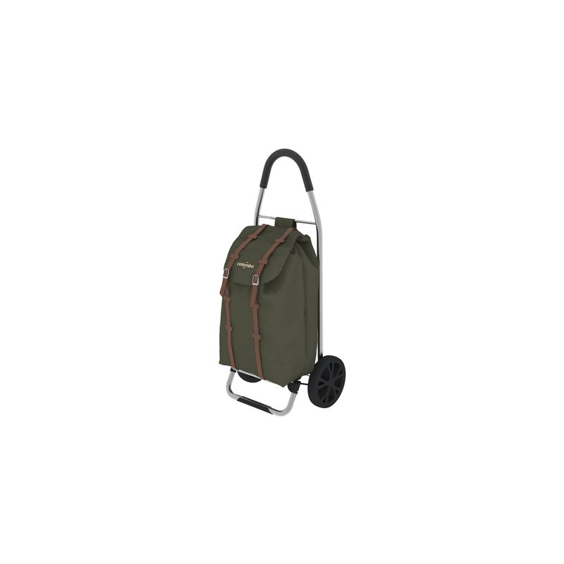 foto del prodotto carrello spesa dakar verde militare 43x8x92 cm portata 30kg impermeabile colombo