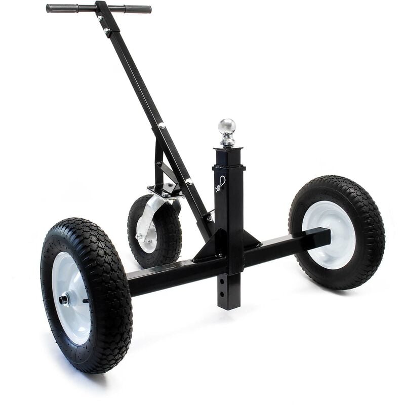 foto del prodotto carrello sposta rimorchio roulotte regolabile in altezza max 500 kg con 3 ruote aiuto di manovra wiltec