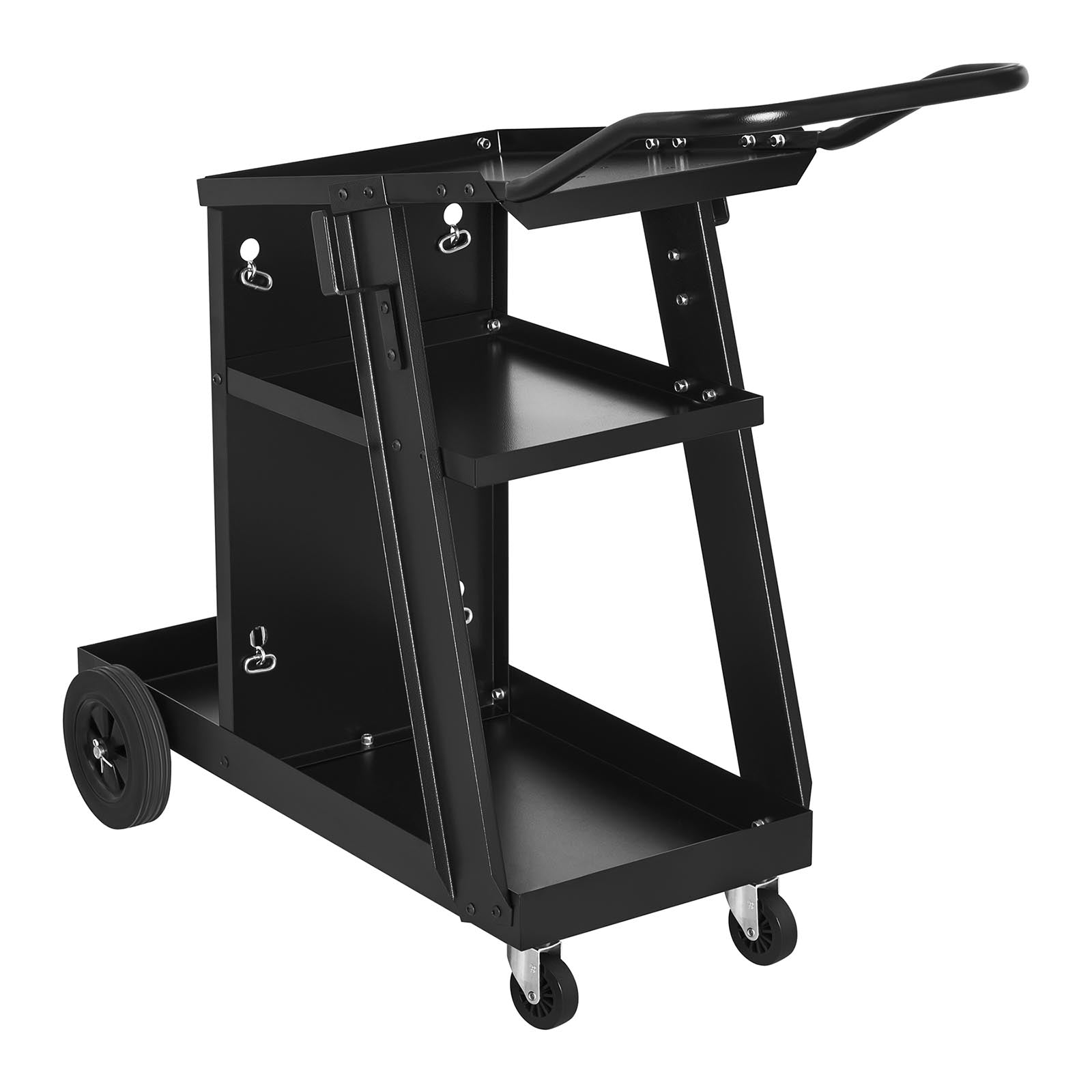 foto del prodotto carrello stazione saldatura inclinata 3 scomparti 75 kg nero 14 0006826