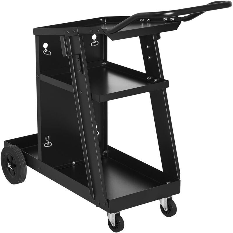 foto del prodotto carrello stazione saldatura inclinata 3 scomparti 75 kg nero 140006826