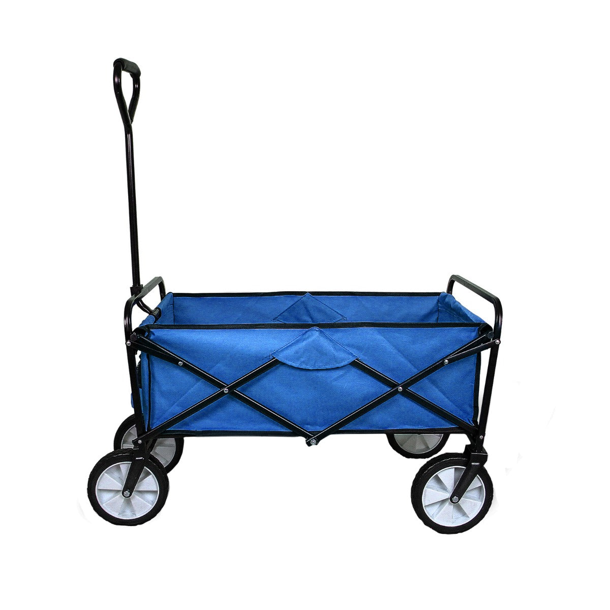 foto del prodotto carretto carrello giardinaggio pieghevole rimorchio carriola da giardino blu