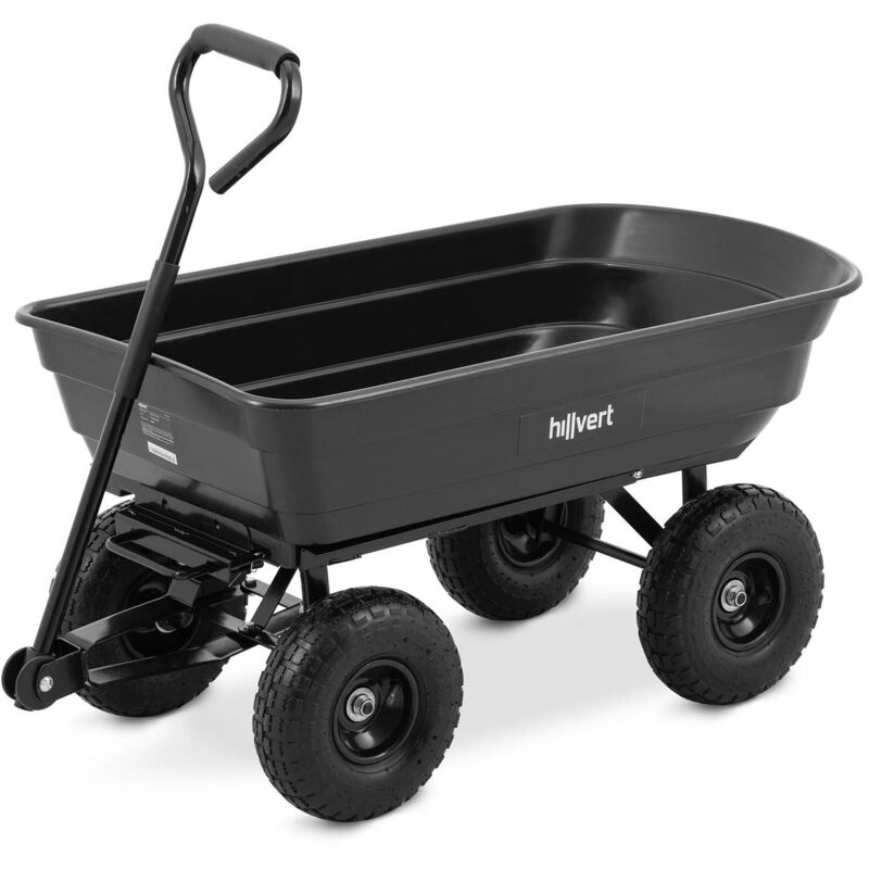 foto del prodotto carretto da giardino 300 kg inclinabile 75 l carrello multifunzione