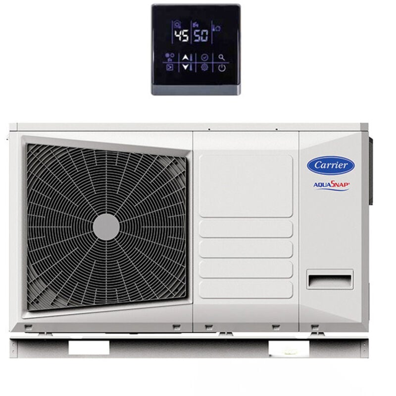 foto del prodotto carrier pompa di calore aria acqua monofase aquasnap con booster elettrico 6 kw