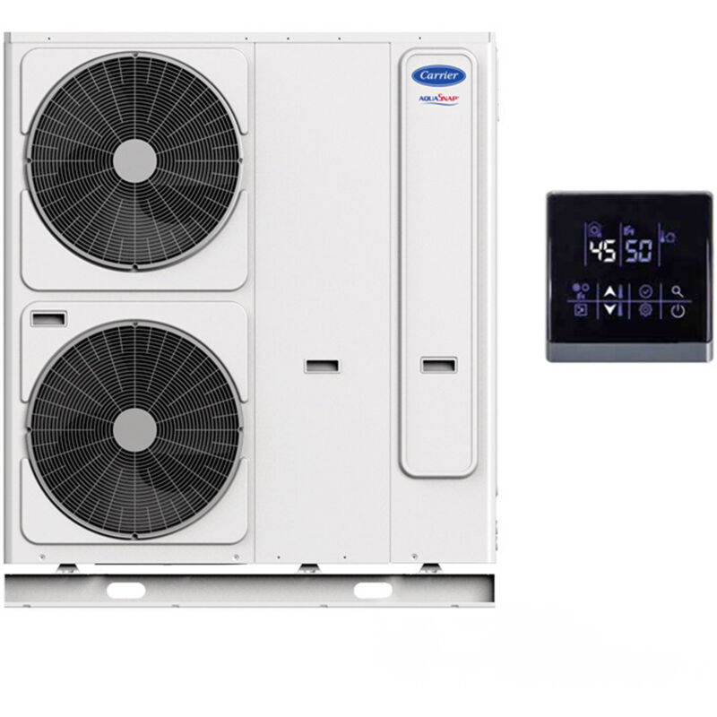 foto del prodotto carrier pompa di calore aria acqua trifase aquasnap con booster elettrico 12 kw