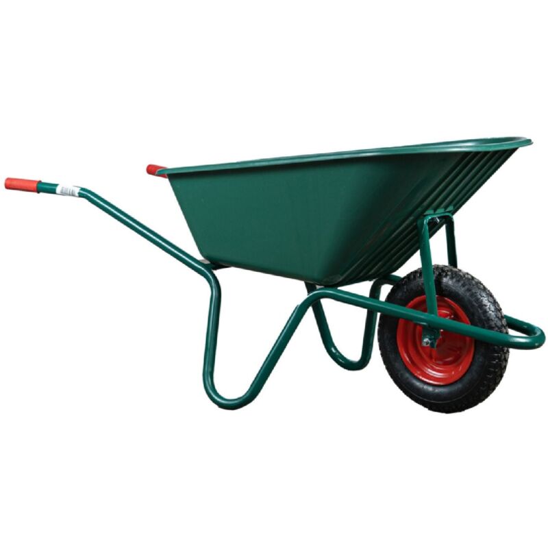 foto del prodotto carriola garden tubolare con vasca in pvc 100 lt e ruota pneumatica