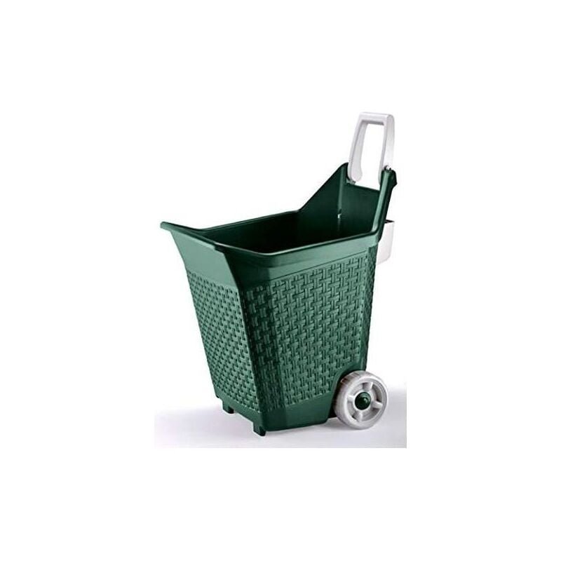 foto del prodotto carriola kart bama 76 litri colore verde muschio.