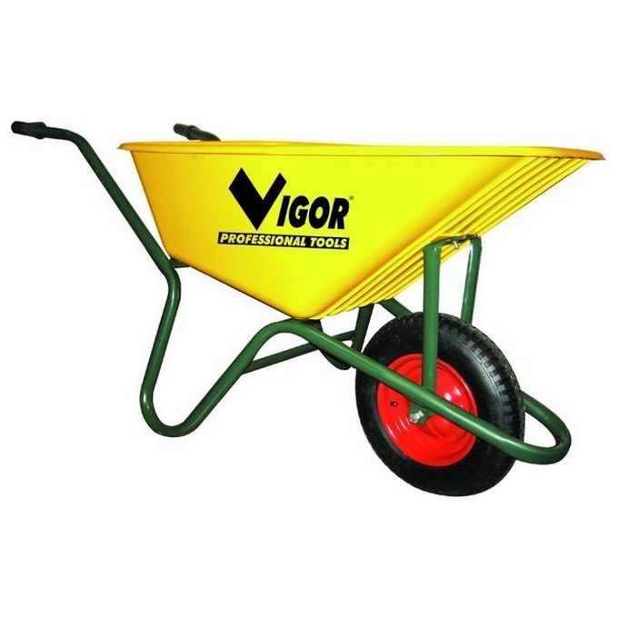 foto del prodotto carriole vigor 100 vasca gialla plastic lt. 100