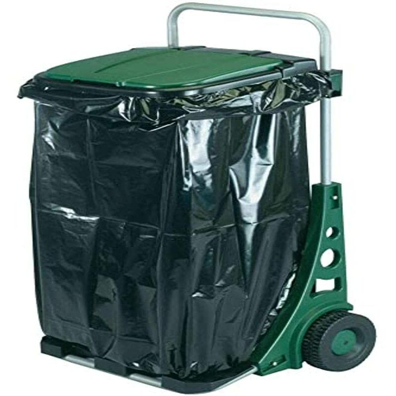 foto del prodotto carro para basura verde