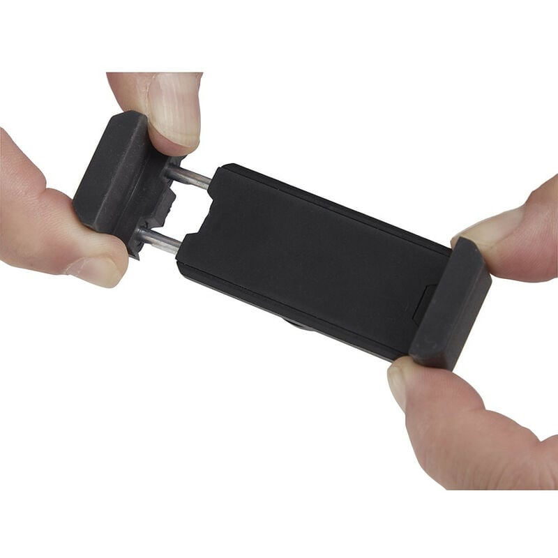 foto del prodotto carro rotativo a 180 estensibile da 5,5 a 8,7 cm polipropilene nero