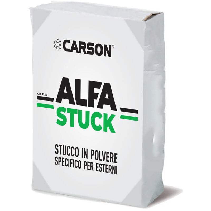 foto del prodotto carson alfa stuck stucco in polvere per esterno esterni riempitivo liscio bianco 5 kg