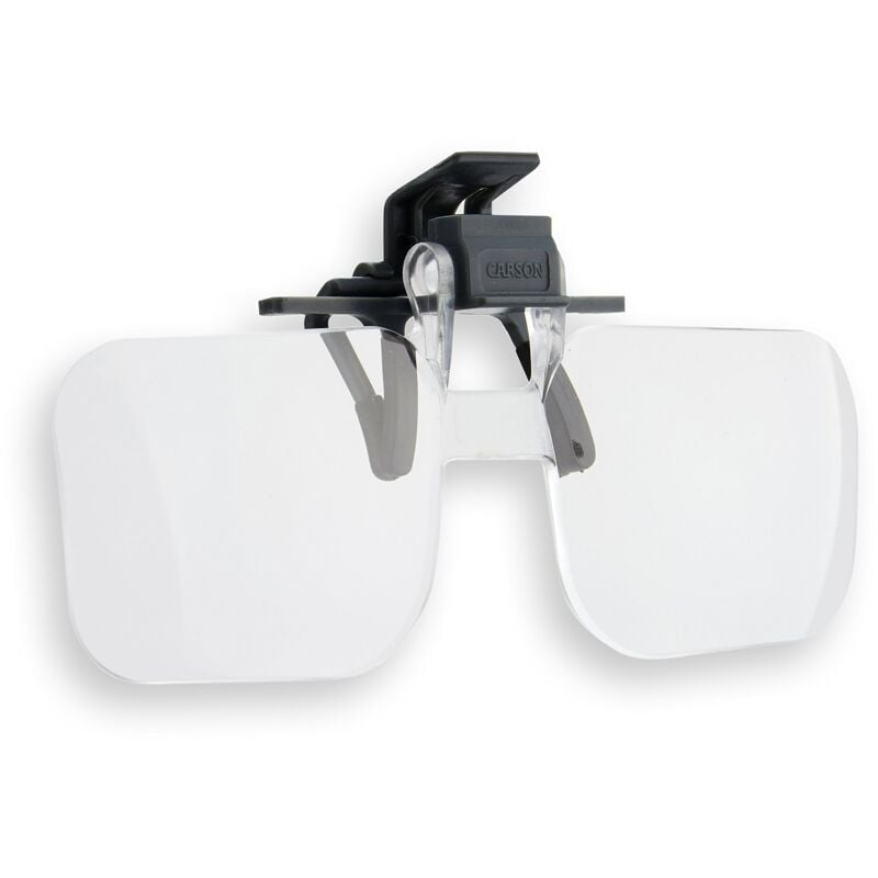 foto del prodotto carson clip flip lenti di ingrandimento per occhiali, 2x, 4 diottrie ideale per lettura e dettagli fini, facile da attaccare od 14 
