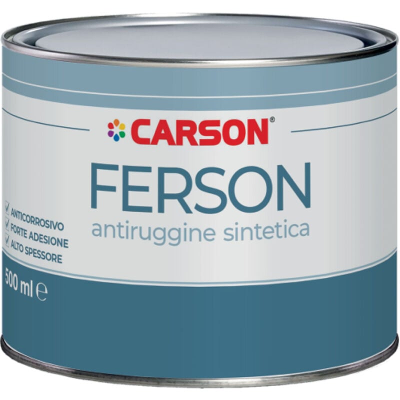 foto del prodotto carson ferson antiruggine ai fosfati di zinco per ferro 500 ml arancio minio
